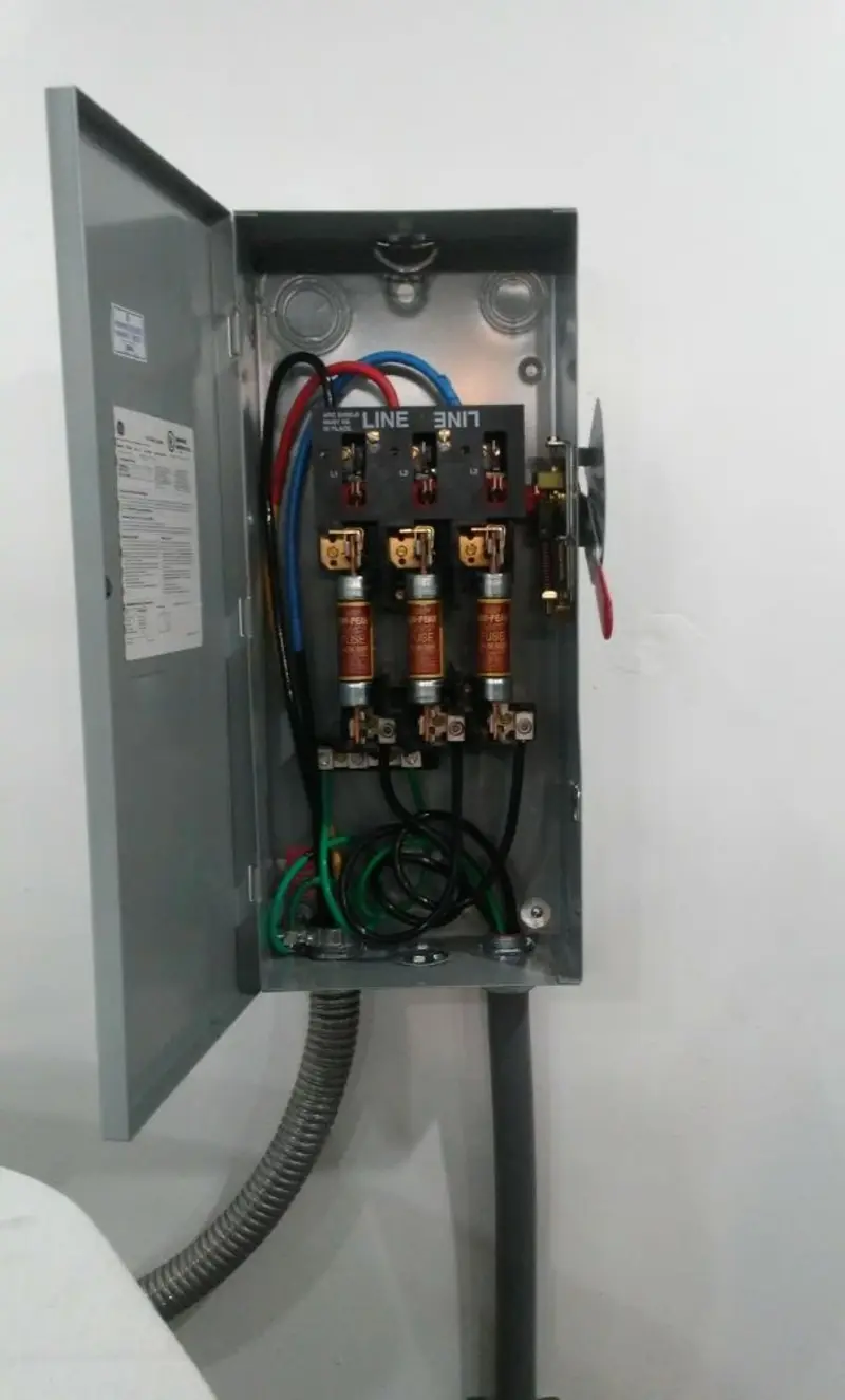 Three-phase disconnect switch installed for Electrical Wiring & Rewiring in Aptos