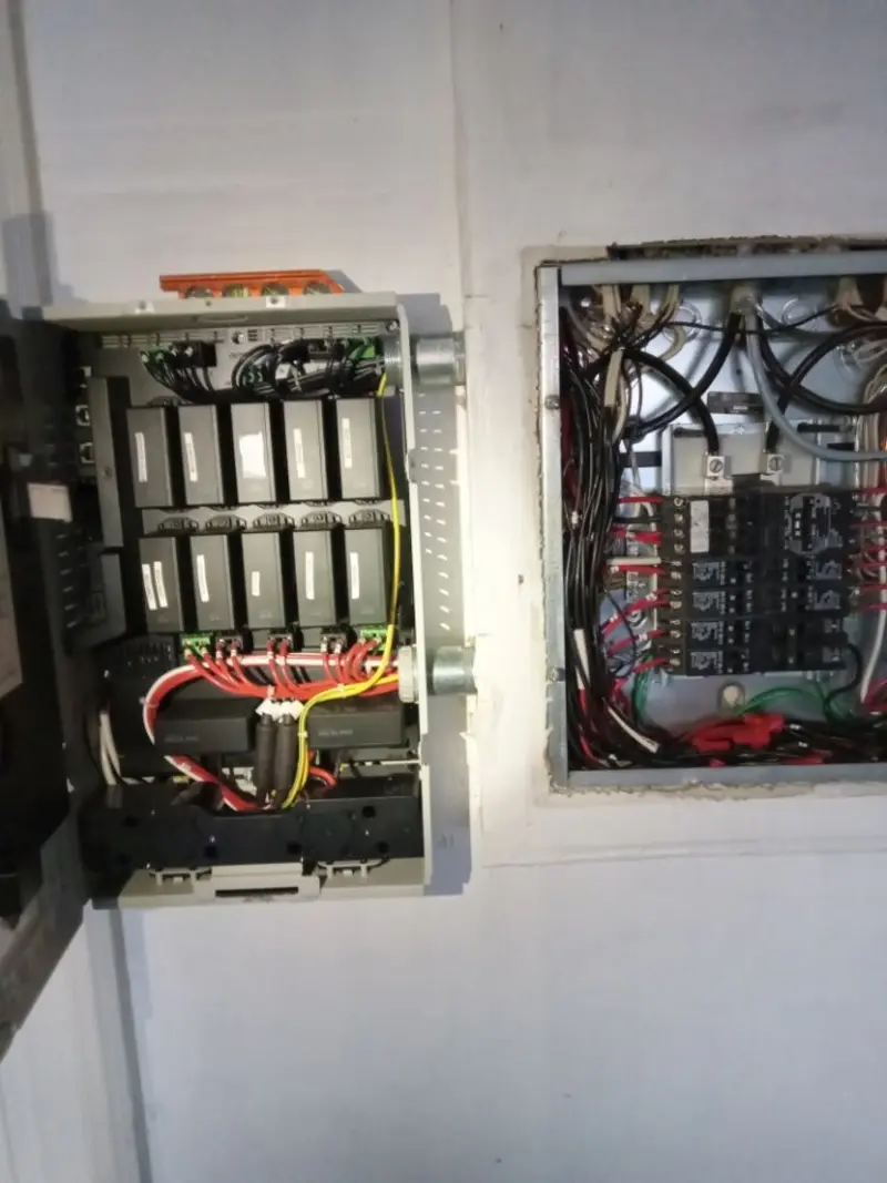 Electrical panel upgrade completed for Security Camera Wiring in Aptos